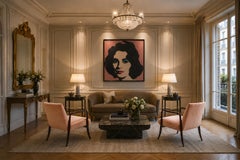 Paire de fauteuils "Leve" en bois de rose et mohair rose poudré, Joaquim Tenreiro, 1942