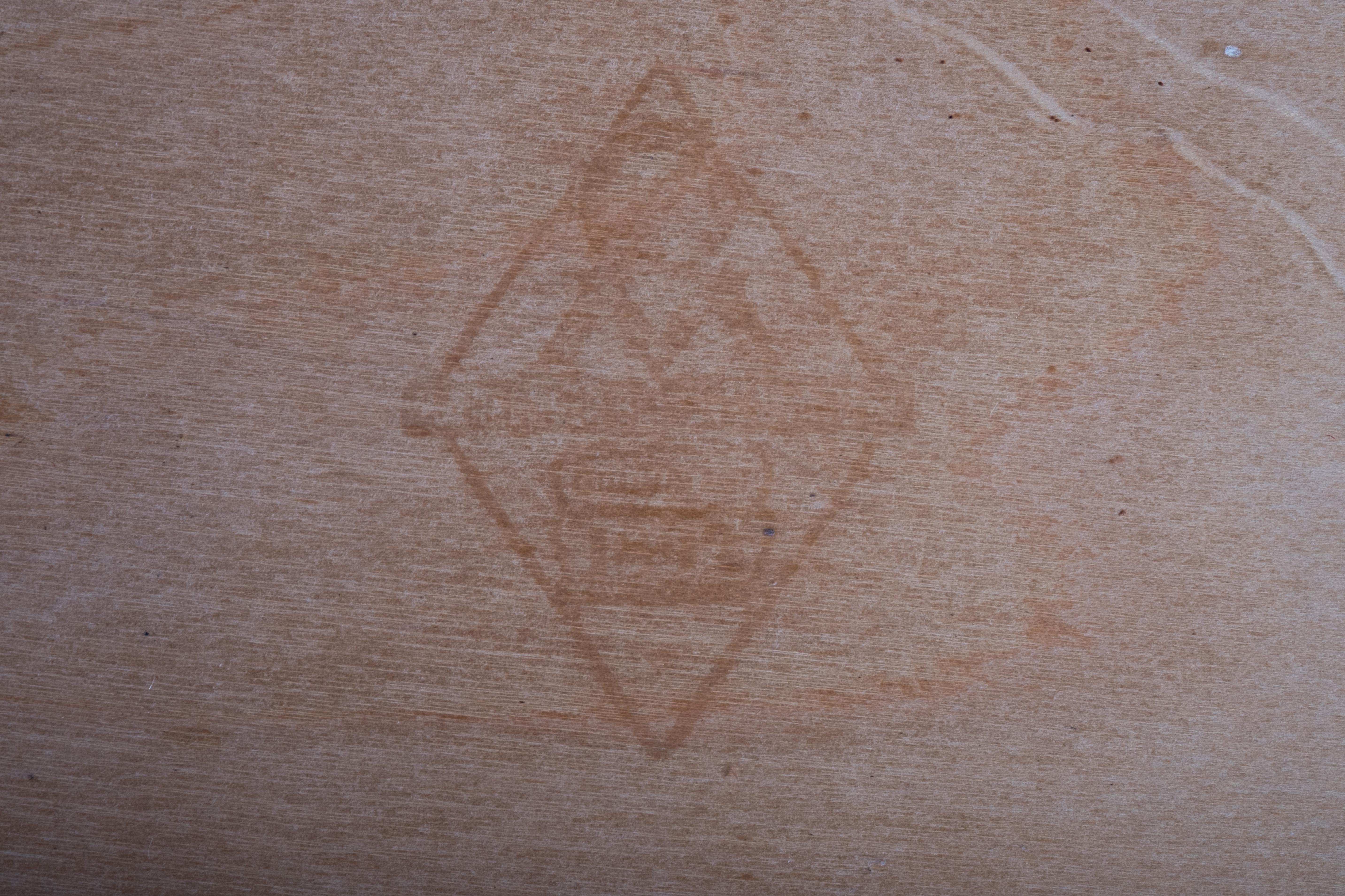 Coppia di sgabelli Ølholm Møbelfabrik, anni '60 - Pelle cognac in vendita 1