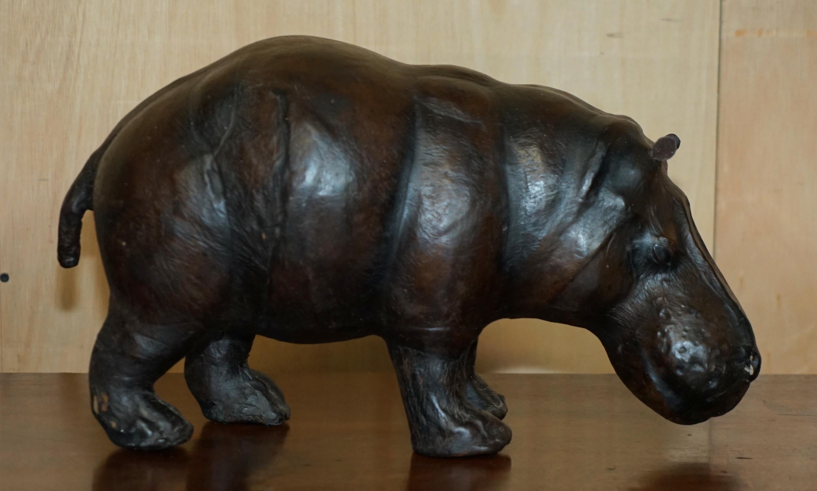 Art Déco COPPIA DI CALZATURE LIBERTY'S Omersa in pelle di madre e di vitello HiPPO'S in vendita