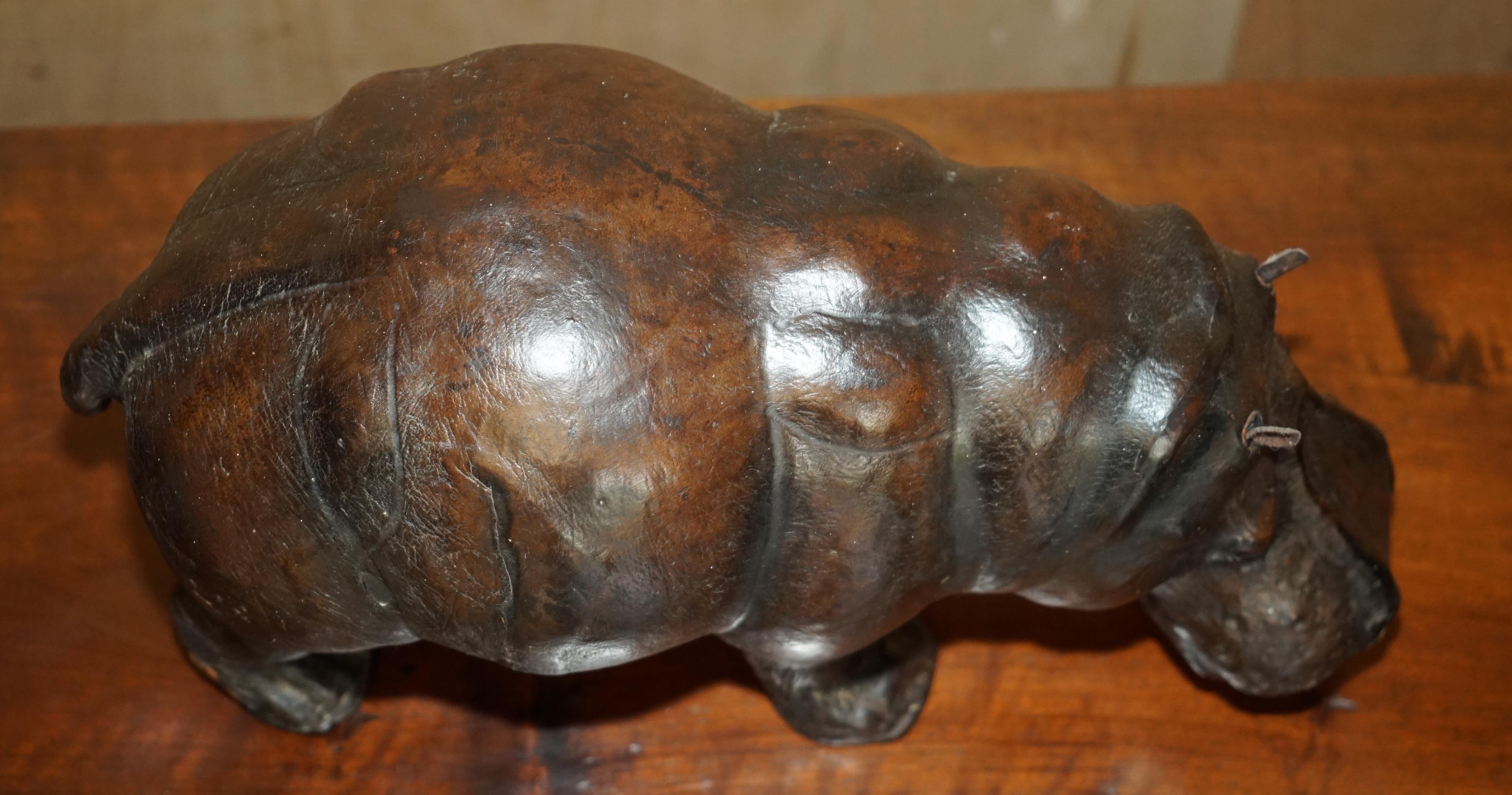 Fatto a mano COPPIA DI CALZATURE LIBERTY'S Omersa in pelle di madre e di vitello HiPPO'S in vendita