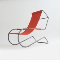 Pair of 'Lido' Lounge Chairs by Battista Giudici, Locarno, Switzerland, 1936