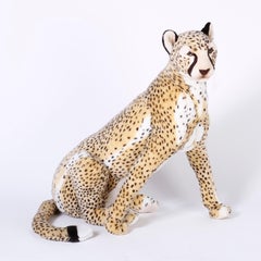 Pair of Life Size Cheetah Stuffed Animals