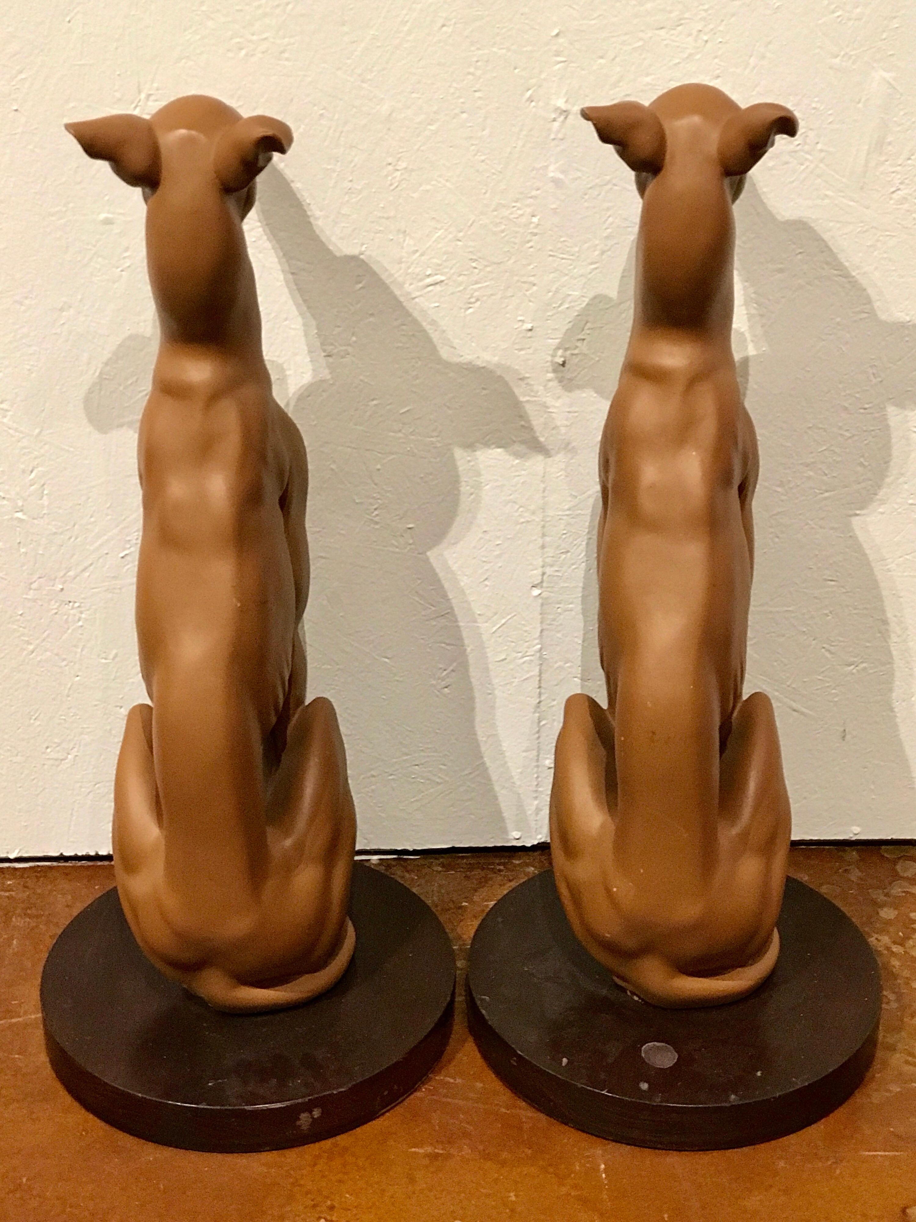 20th Century Pair of Lifesize Whippets For Sale