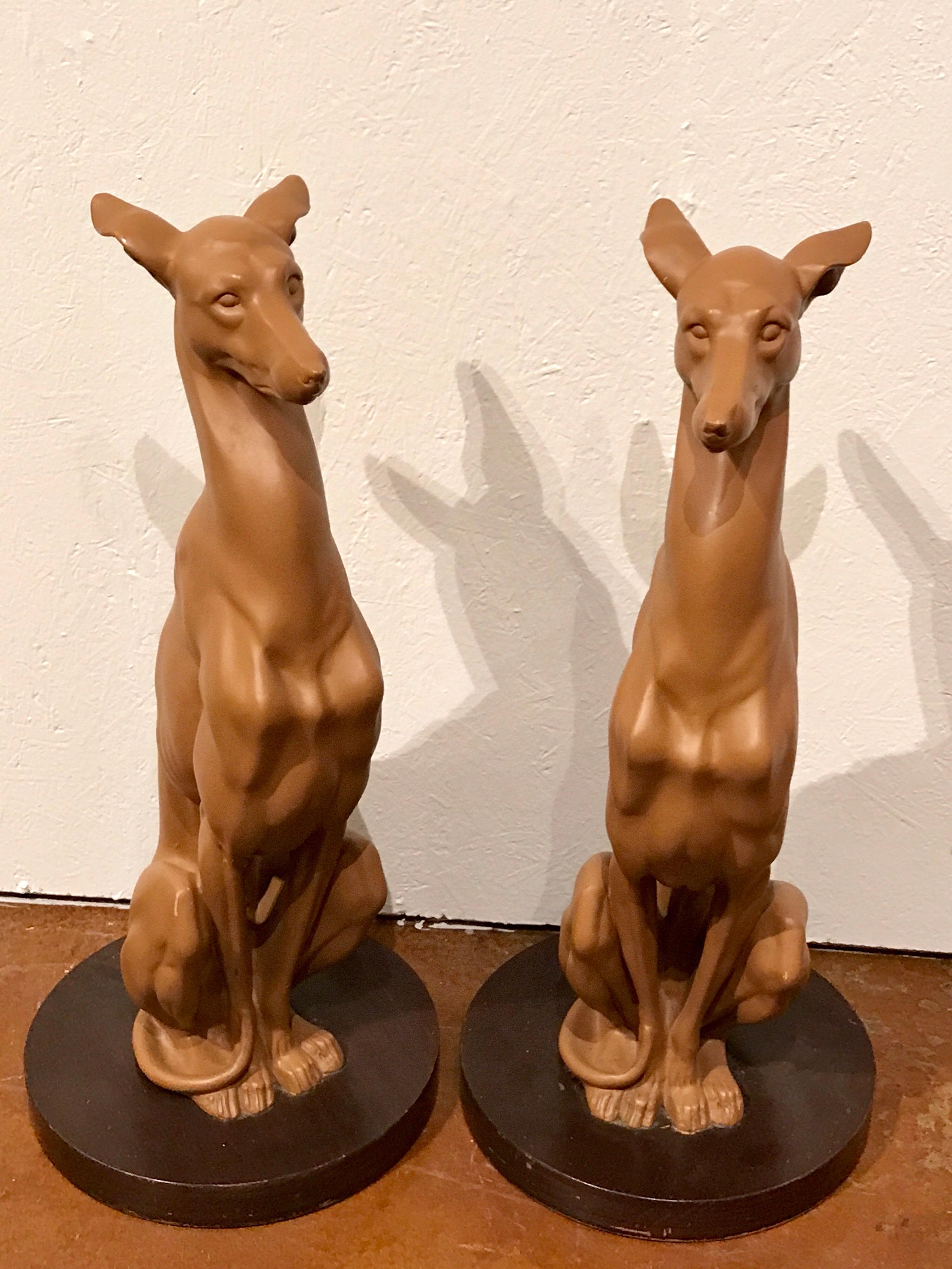 Pair of Lifesize Whippets For Sale 1