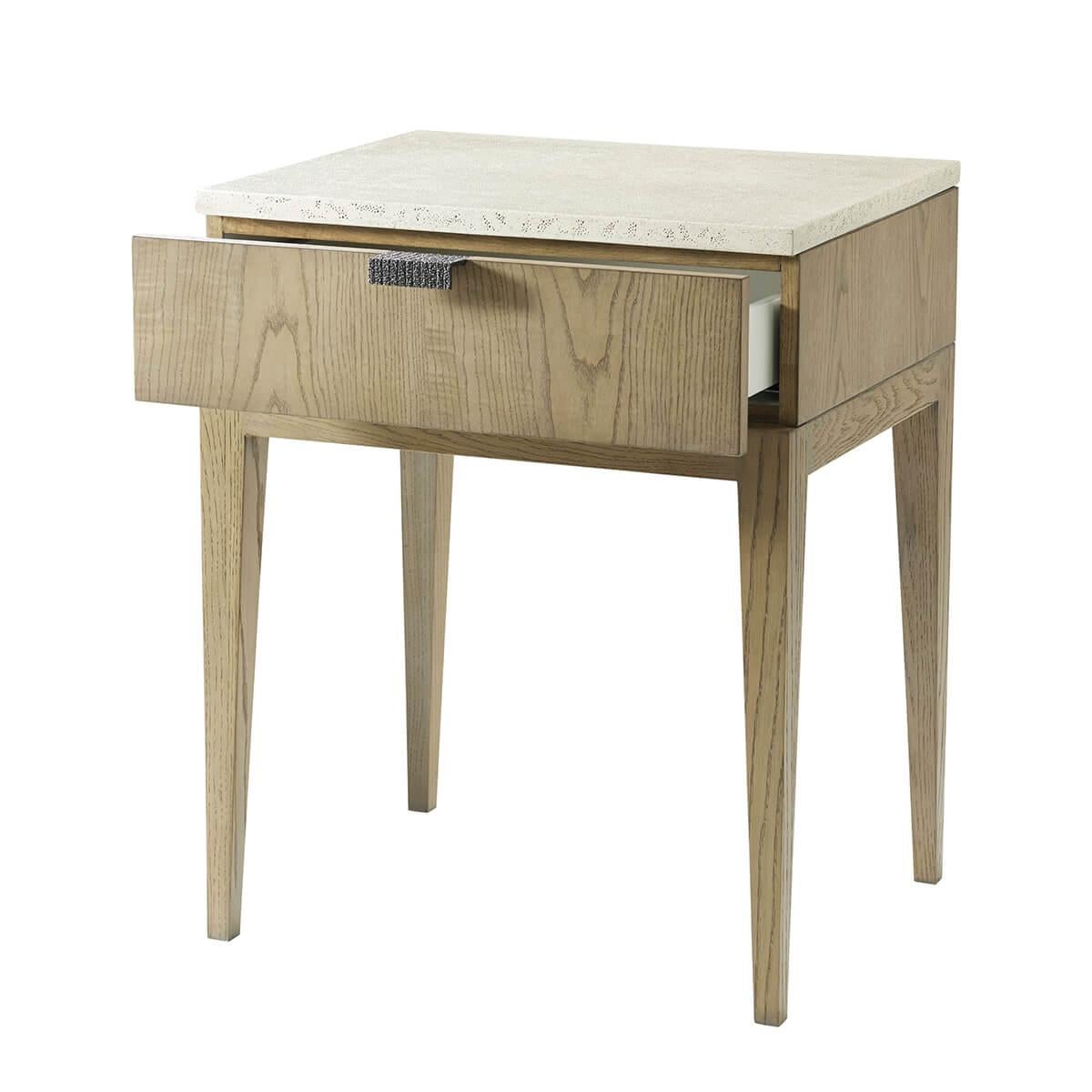 Contemporary Pair of Light Ash Modern Nightstands For Sale