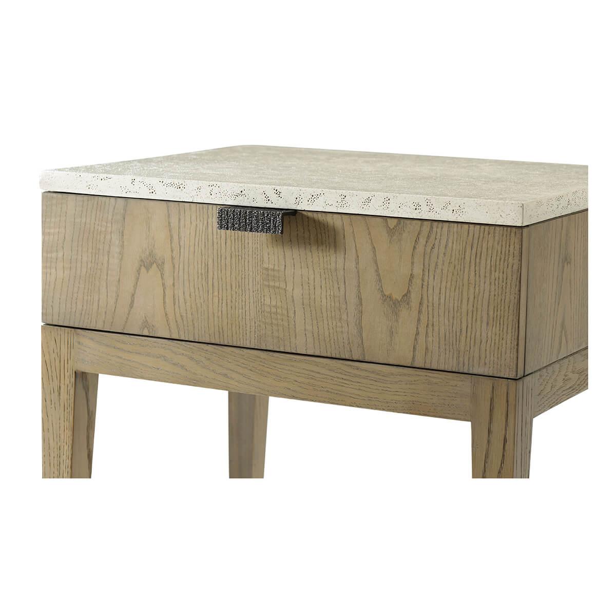 Pair of Light Ash Modern Nightstands For Sale 1
