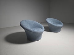 Paire de chaises longues Mushroom bleu clair par Pierre Paulin pour Artifort, 1960s