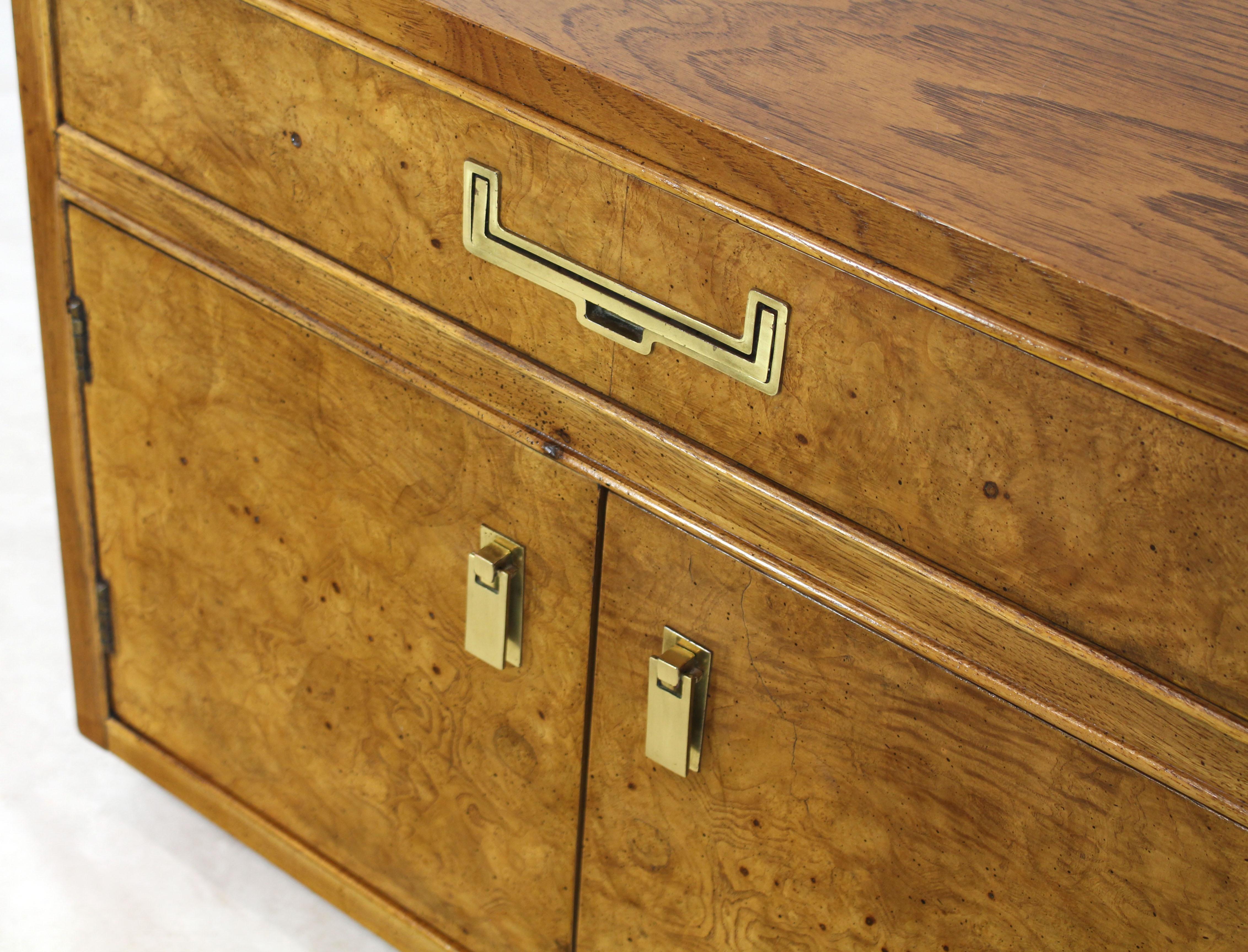 nightstand with brass hardware
