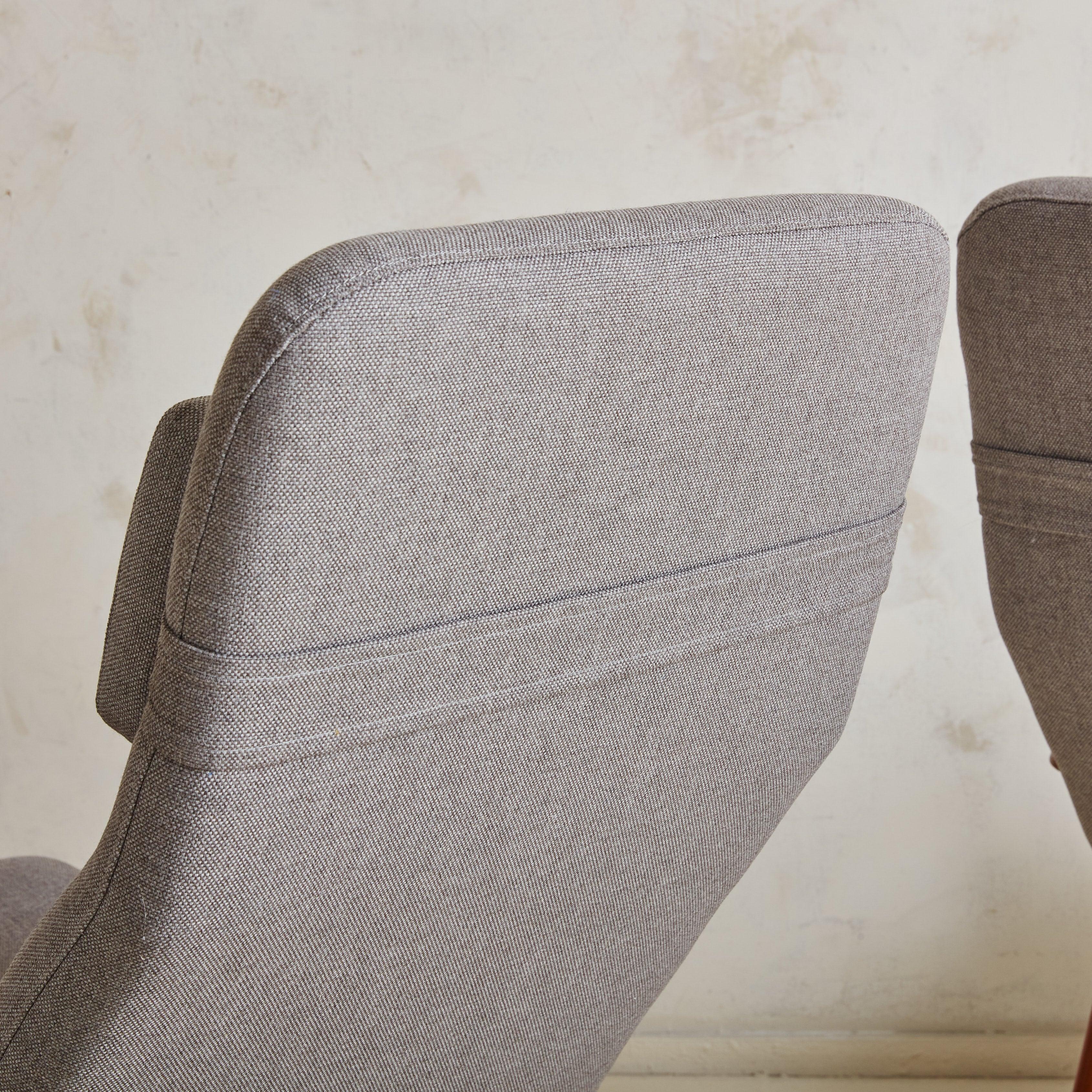 Paar hellgraue Loungesessel + Ottomane von Alf Svensson für Fritz Hansen im Angebot 4