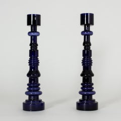 Pair of "Lighthouse" Floor Candlesticks by Oiva Toikka