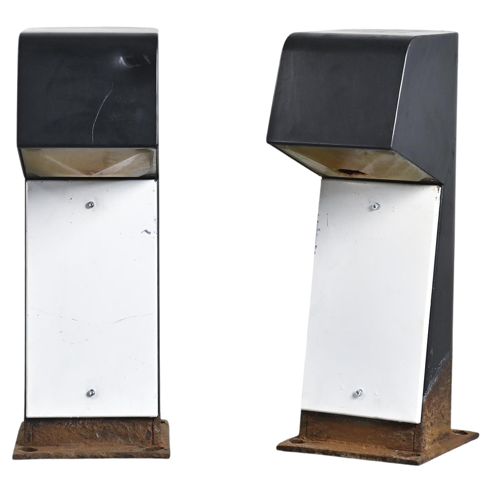 Pair of Lighting Terminals by Jean Balladur, 1969