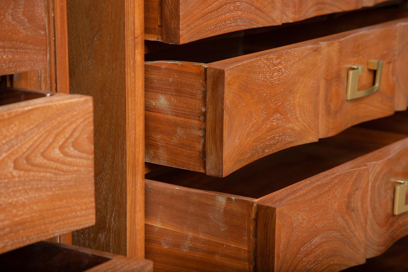 Pair of  Cerused Chest of Drawers, USA 1950 2