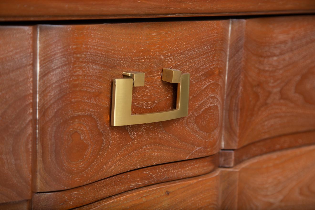 Mid-20th Century Pair of  Cerused Chest of Drawers, USA 1950