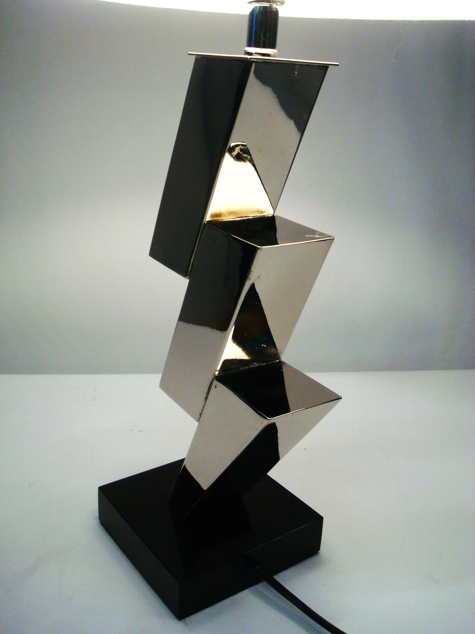 Pair of Lightning Art Deco Desny Style Table Lamps French 1930's For Sale 9