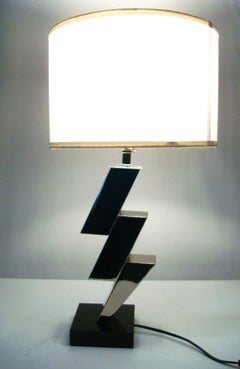 Pair of Lightning Art Deco Desny Style Table Lamps French 1930's