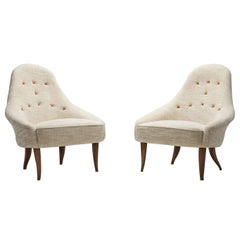 Pair of "Lilla Eva" Chairs by Kerstin Hörlin-Holmquist, Sweden, 1950s