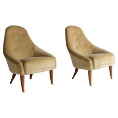 Pair of Lilla Eva Lounge Chairs by Kerstin Hörlin-Holmquist