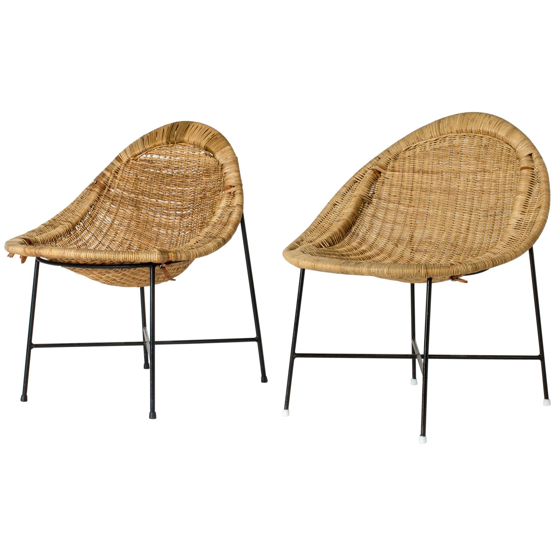 Pair of "Lilla Kraal" Lounge Chairs by Kerstin Hörlin-Holmquist 