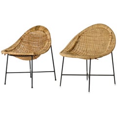 Pair of "Lilla Kraal" Lounge Chairs by Kerstin Hörlin-Holmquist