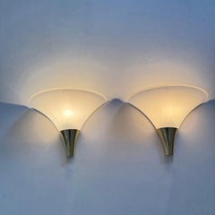 Pair of Limburg Glashütte wall lamps sconce , 1970s