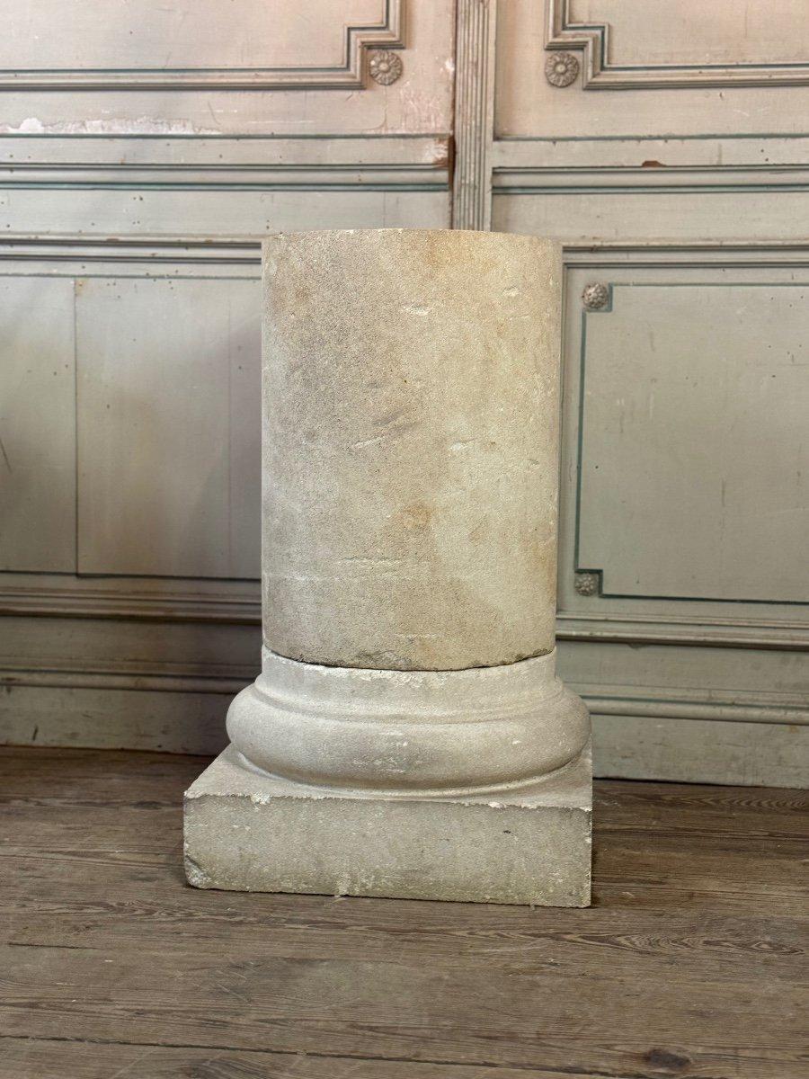 Coppia di colonne in pietra calcarea, CIRCA 1940 in vendita 1