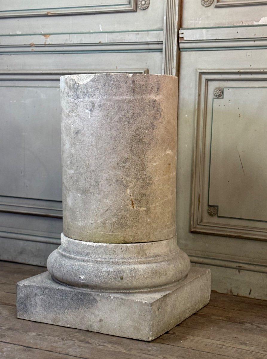 Coppia di colonne in pietra calcarea, CIRCA 1940 in vendita 3