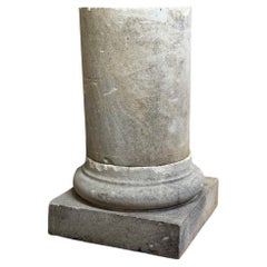 Pair Of Limestone Columns, Circa 1940