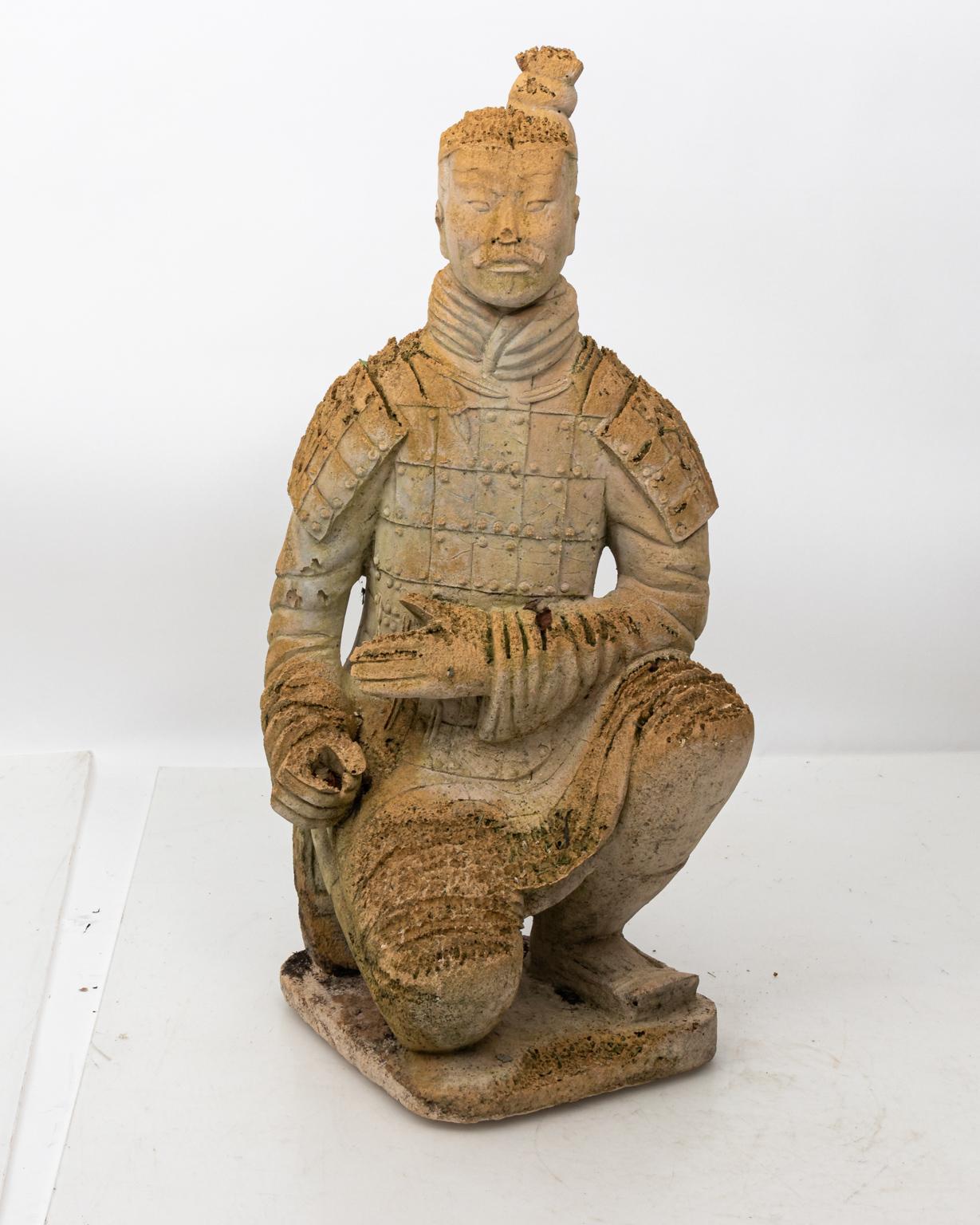 japanese warrior garden statue