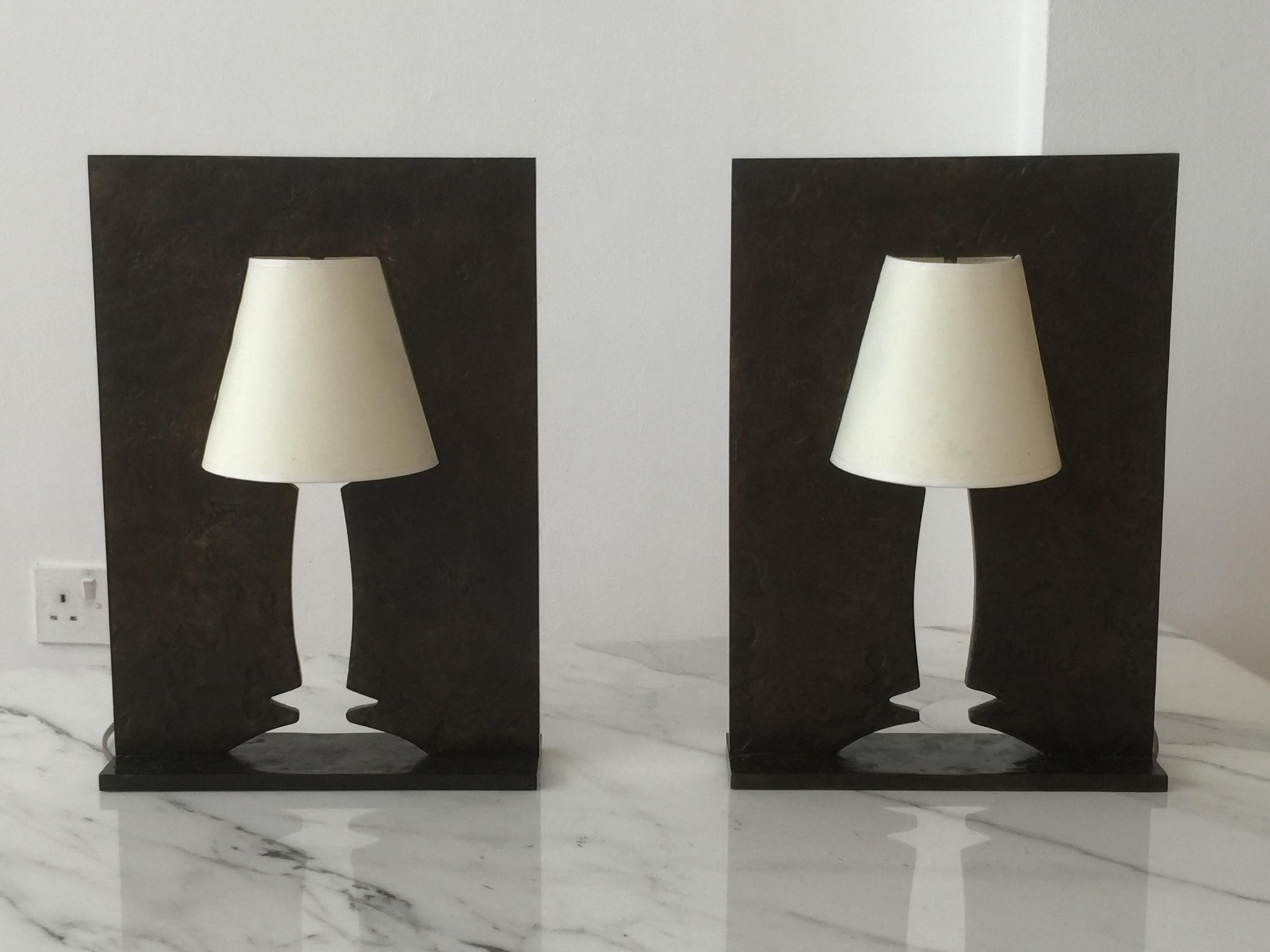 Pair of Limited Edition 'Allusion' Table Lights by Hubert Le Gall, 1999 In Excellent Condition In London, GB