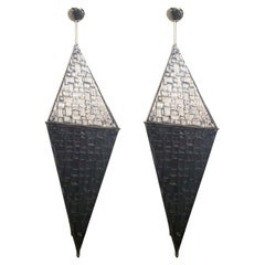 Pair of Limited Edition Luxor Lanterns Designed by Gianluca Fontana Italy 2000's