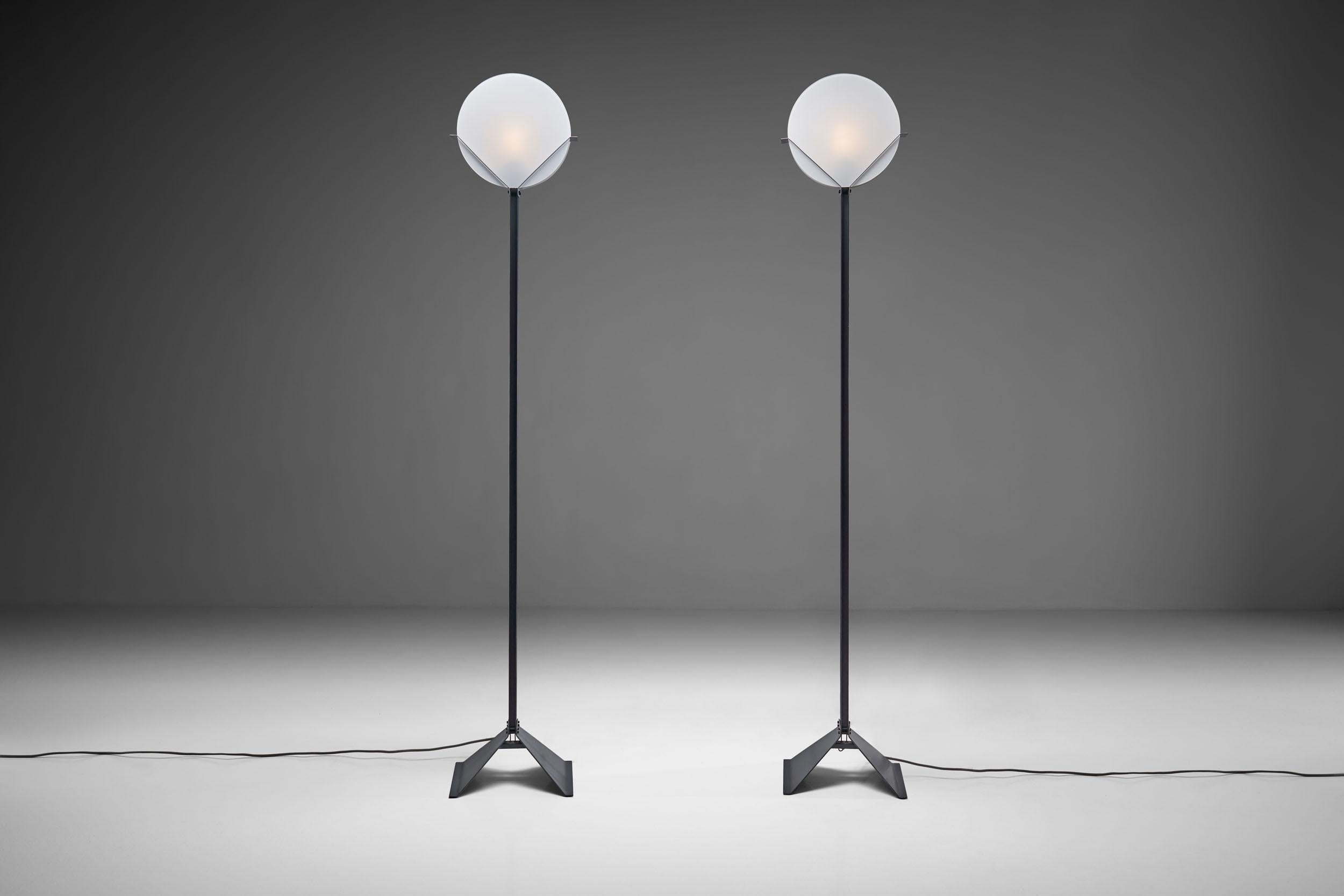 Dutch Pair of Limited Edition Menno Dieperink Floor Lamps, Netherlands, 1983 For Sale