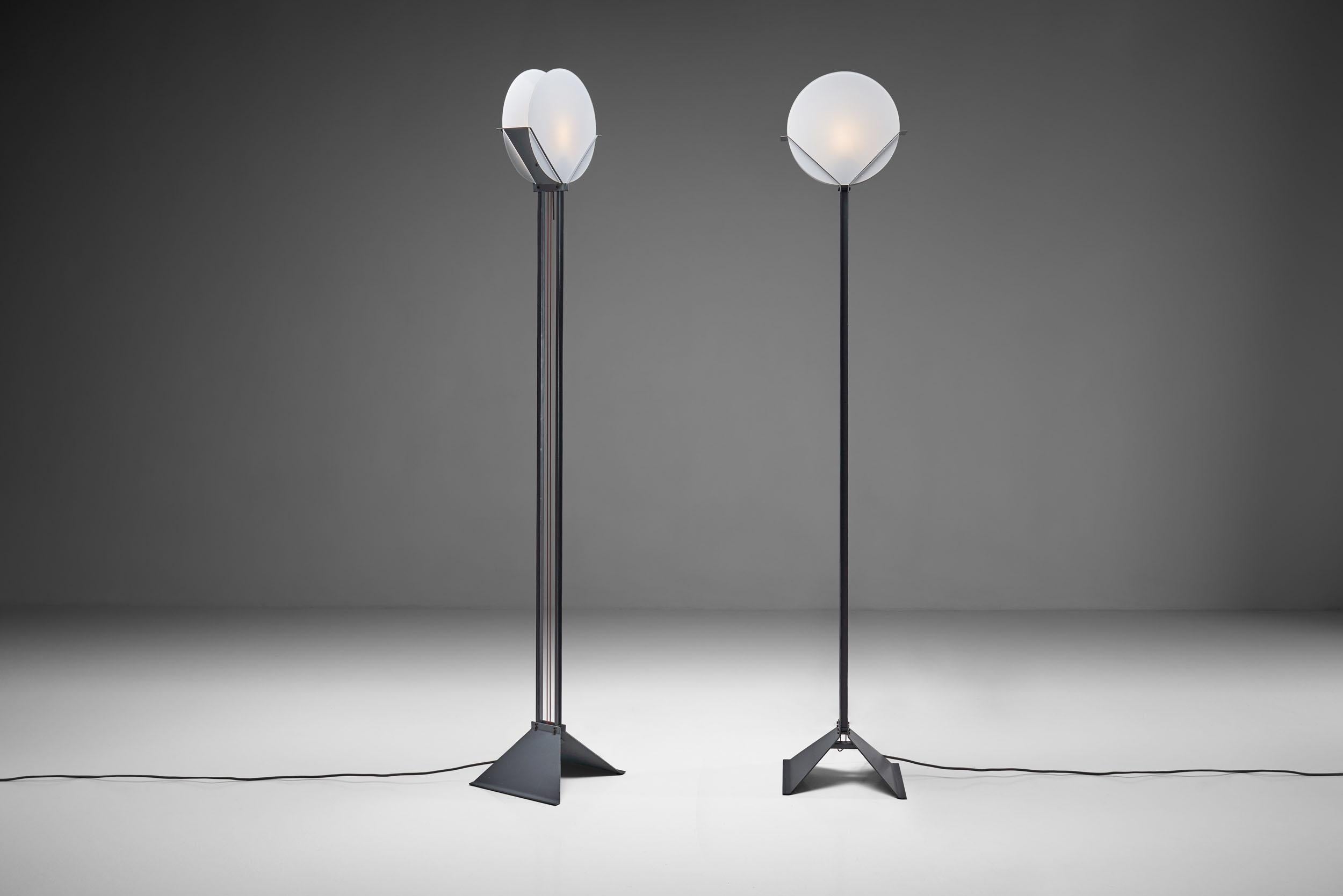 Late 20th Century Pair of Limited Edition Menno Dieperink Floor Lamps, Netherlands, 1983 For Sale