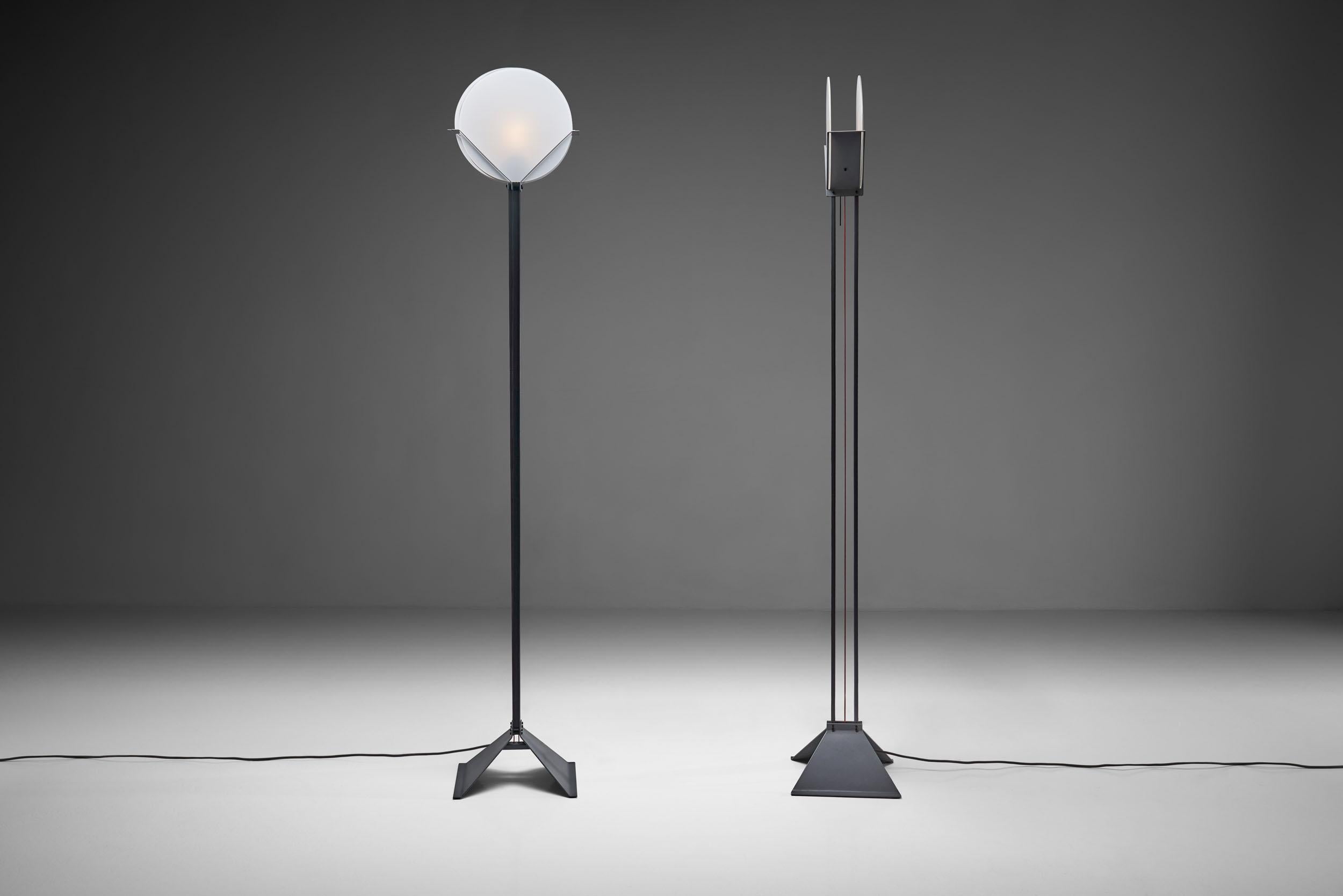 Metal Pair of Limited Edition Menno Dieperink Floor Lamps, Netherlands, 1983 For Sale