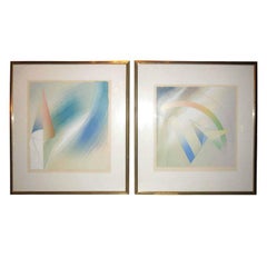 Pair Of Limited Edition Signed And Numbered Lithographs