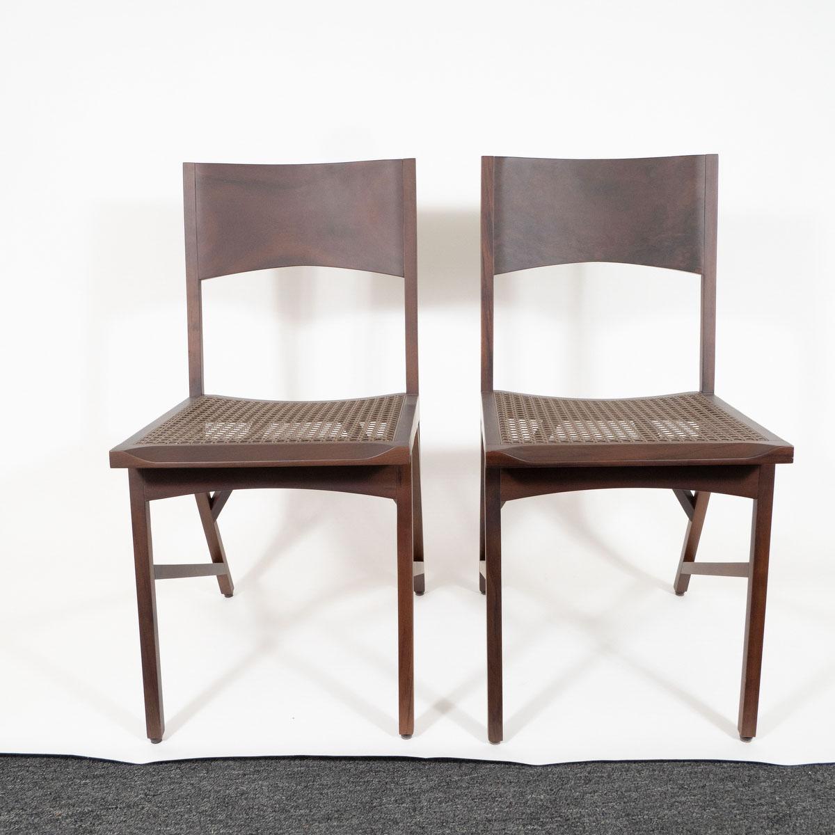Pair of Limited Edition Wood Chairs by Paolo Alves In New Condition For Sale In Tarrytown, NY
