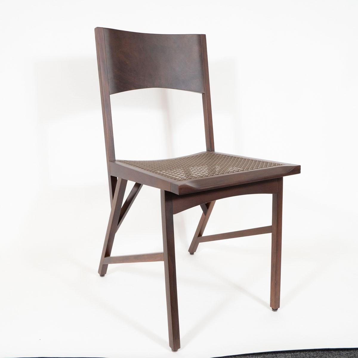 Pair of Limited Edition Wood Chairs by Paolo Alves For Sale 2