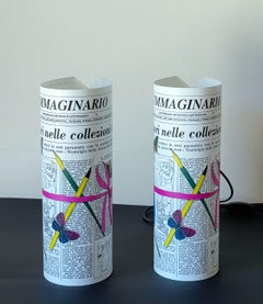 FORNASETTI Pair of L'Immaginario Table Lamps by Fornasetti