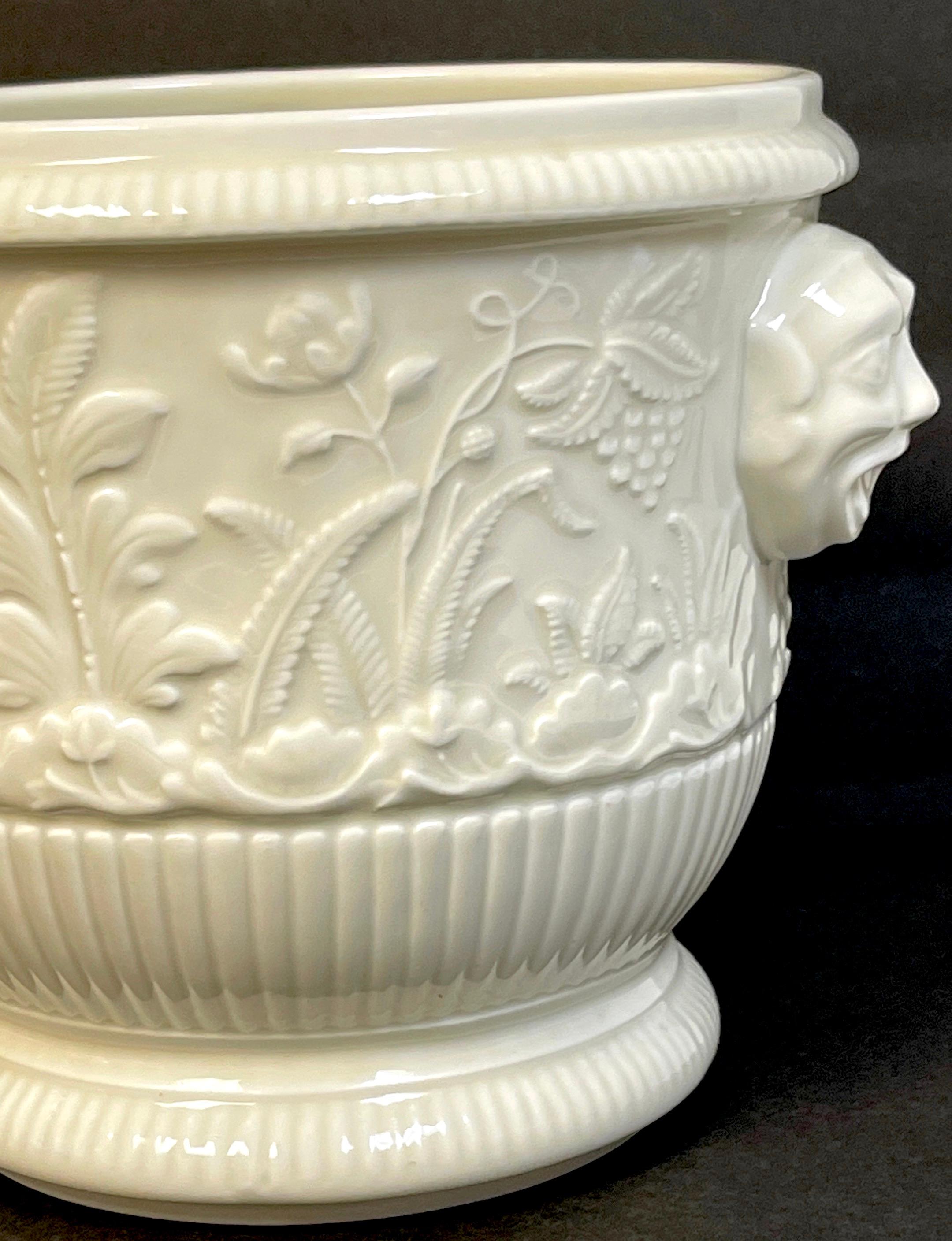 French Pair of Limoges 'St Cloud 1725-40' Blanc de Chine Cachepot/Wine Coolers For Sale