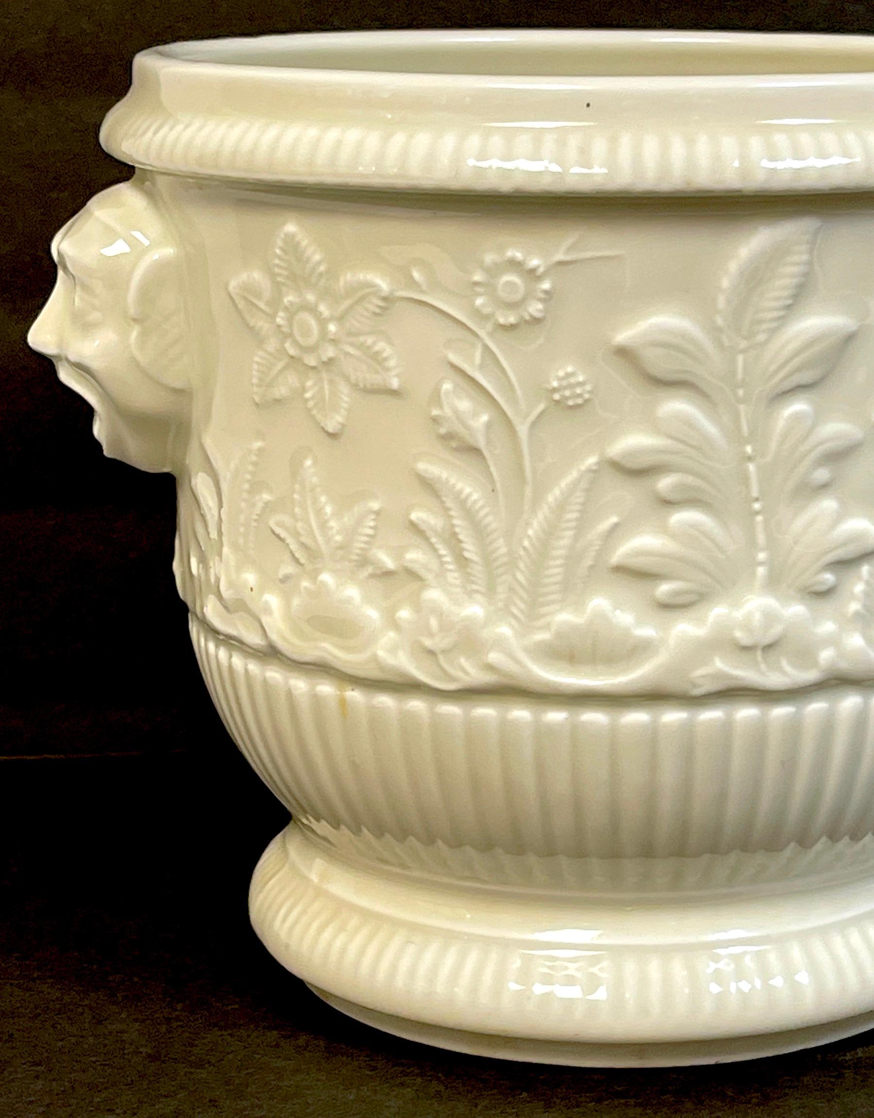 Pair of Limoges 'St Cloud 1725-40' Blanc de Chine Cachepot/Wine Coolers In Good Condition For Sale In West Palm Beach, FL
