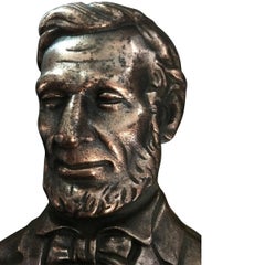 Pair of Lincoln Iron Bookends