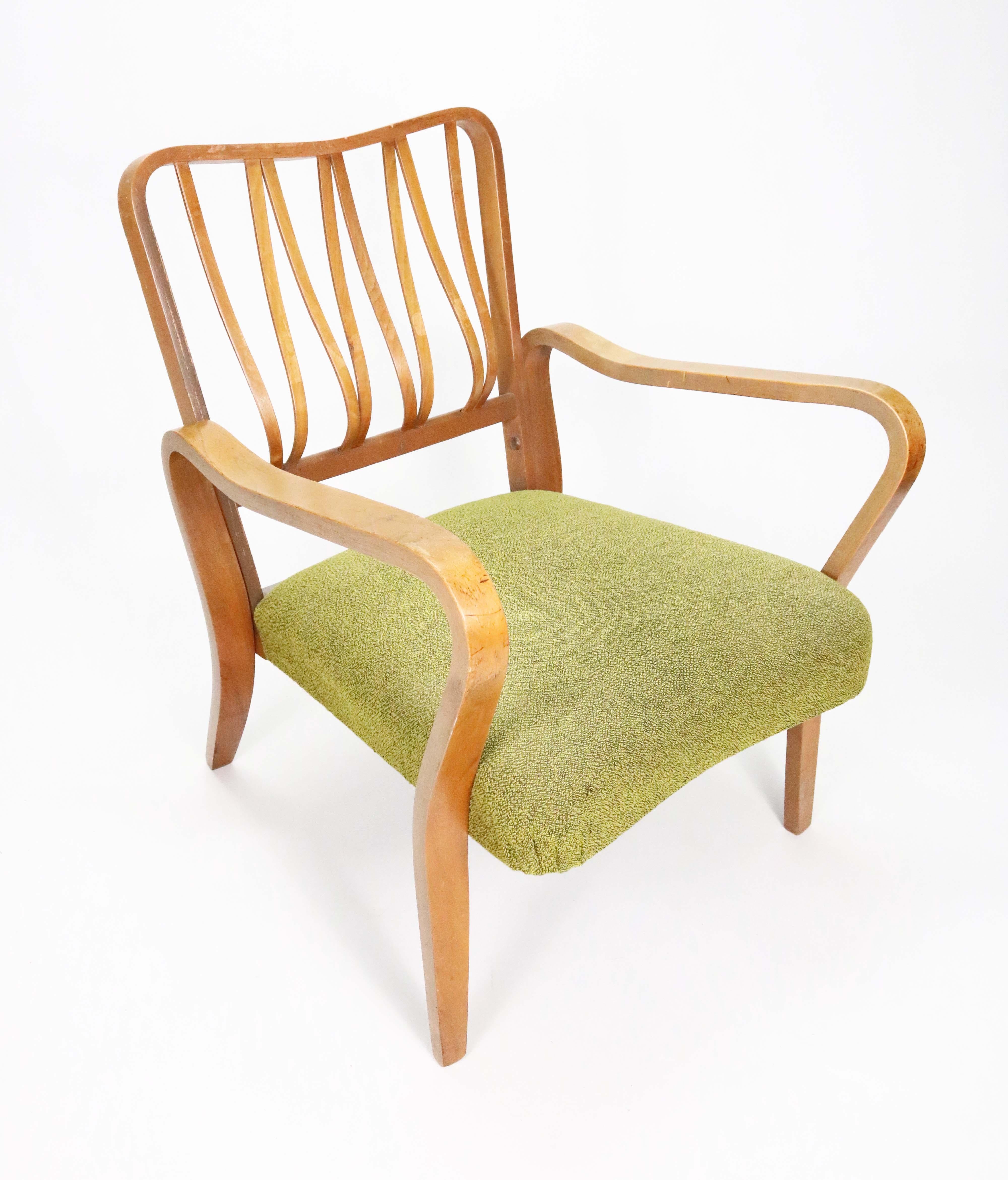 Upholstery Pair of Linden Arm Chairs by G. A. Jenkins and Eric Lyons for Packet Furniture