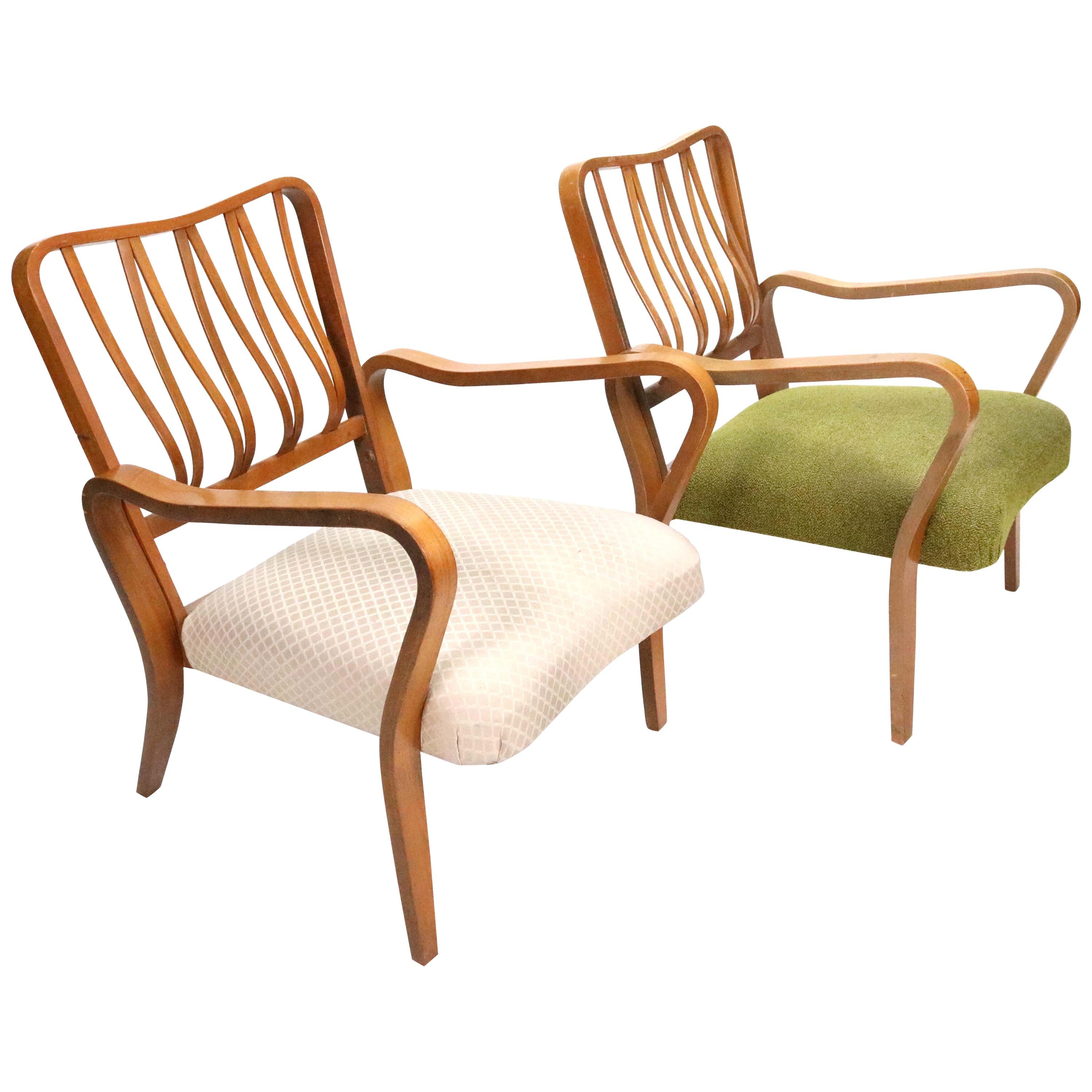 Pair of Linden Arm Chairs by G. A. Jenkins and Eric Lyons for Packet Furniture