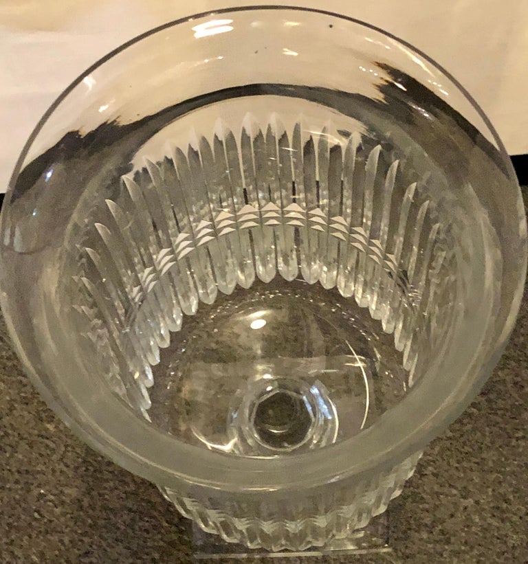 Pair of Linear Crystal Hurricane Jars at 1stDibs