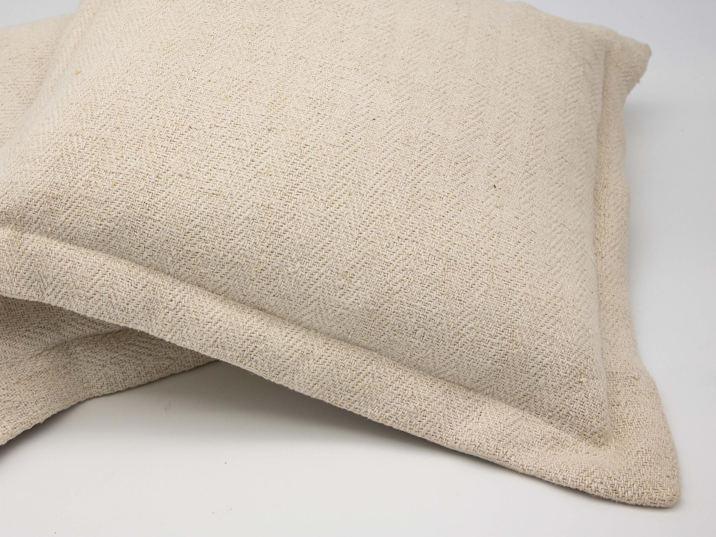 Pair of Linen Pillows For Sale 1