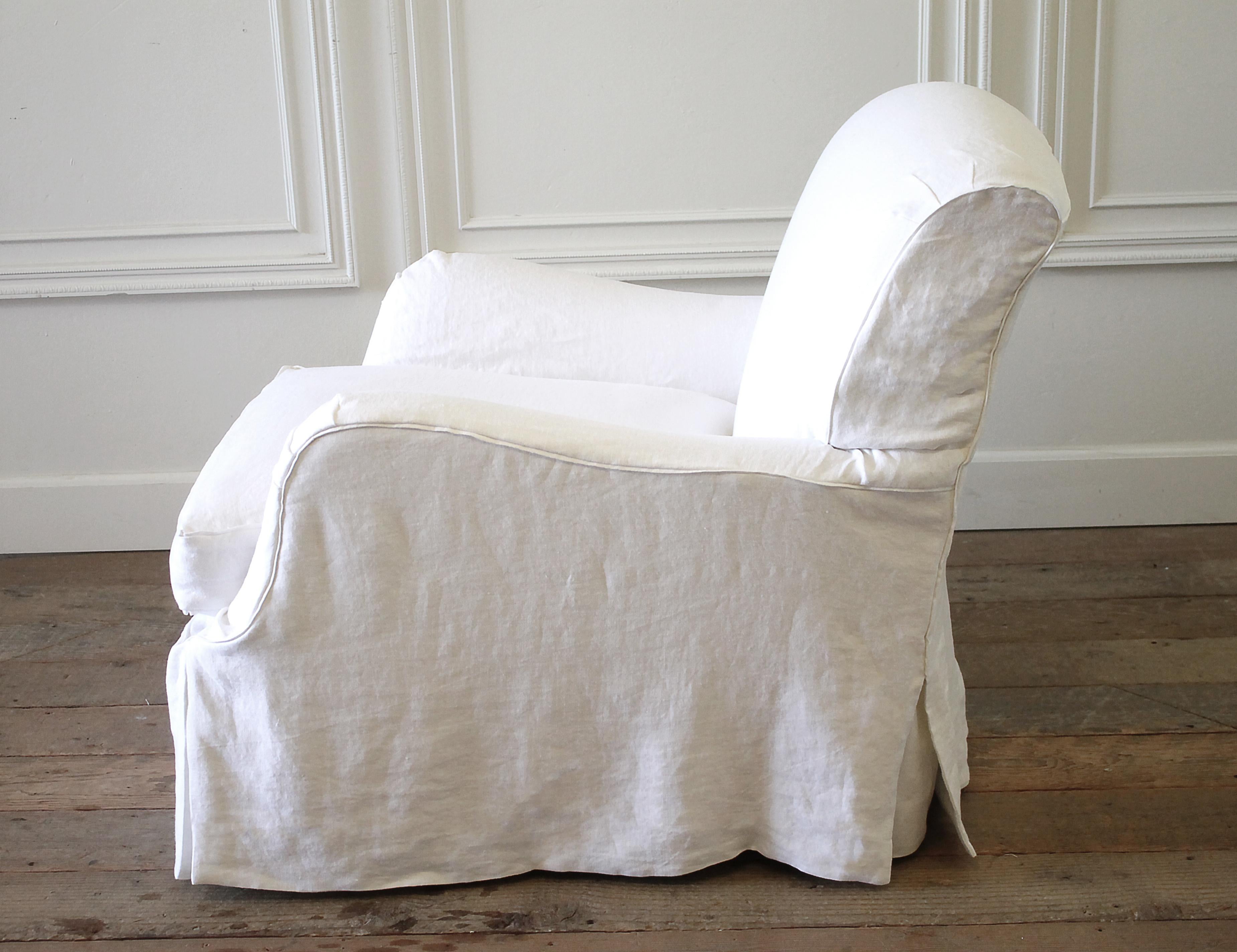 english roll arm chair slipcover