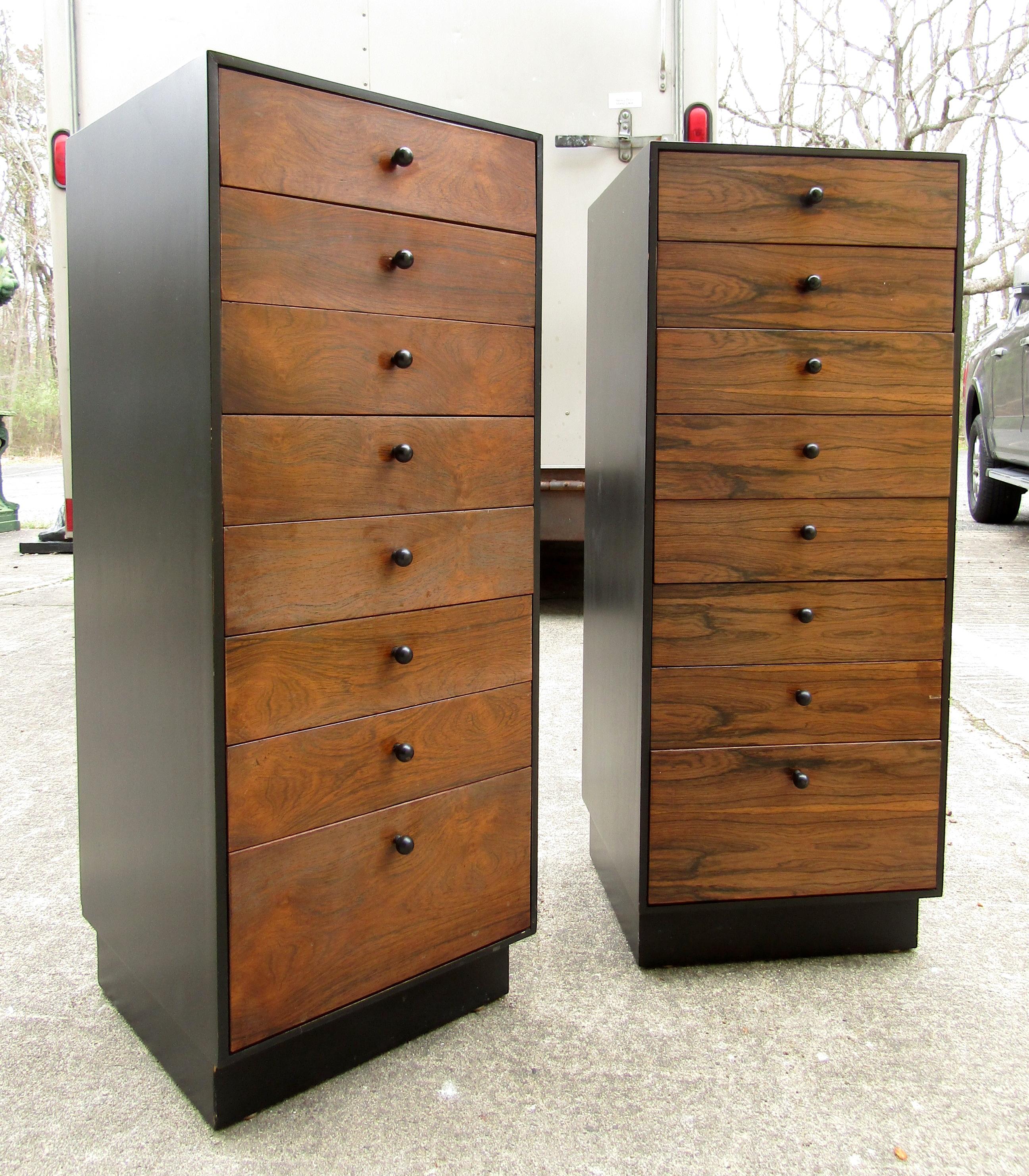 Mid-Century Modern Pair of Lingerie Chest by Founders