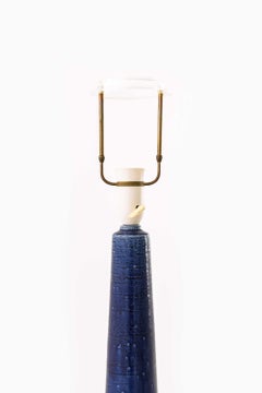 Paar Linnemann-Schmidt-Tischlampen aus Keramik von Palshus, 1960er Jahre