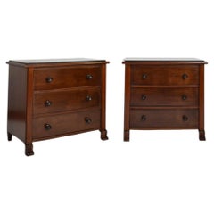 Pair of lion paws bedside tables, 1960s
