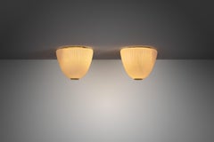 Pair of Lisa Johansson-Pape "70-016" Flush Mounts for Stockmann, Finland 1950s