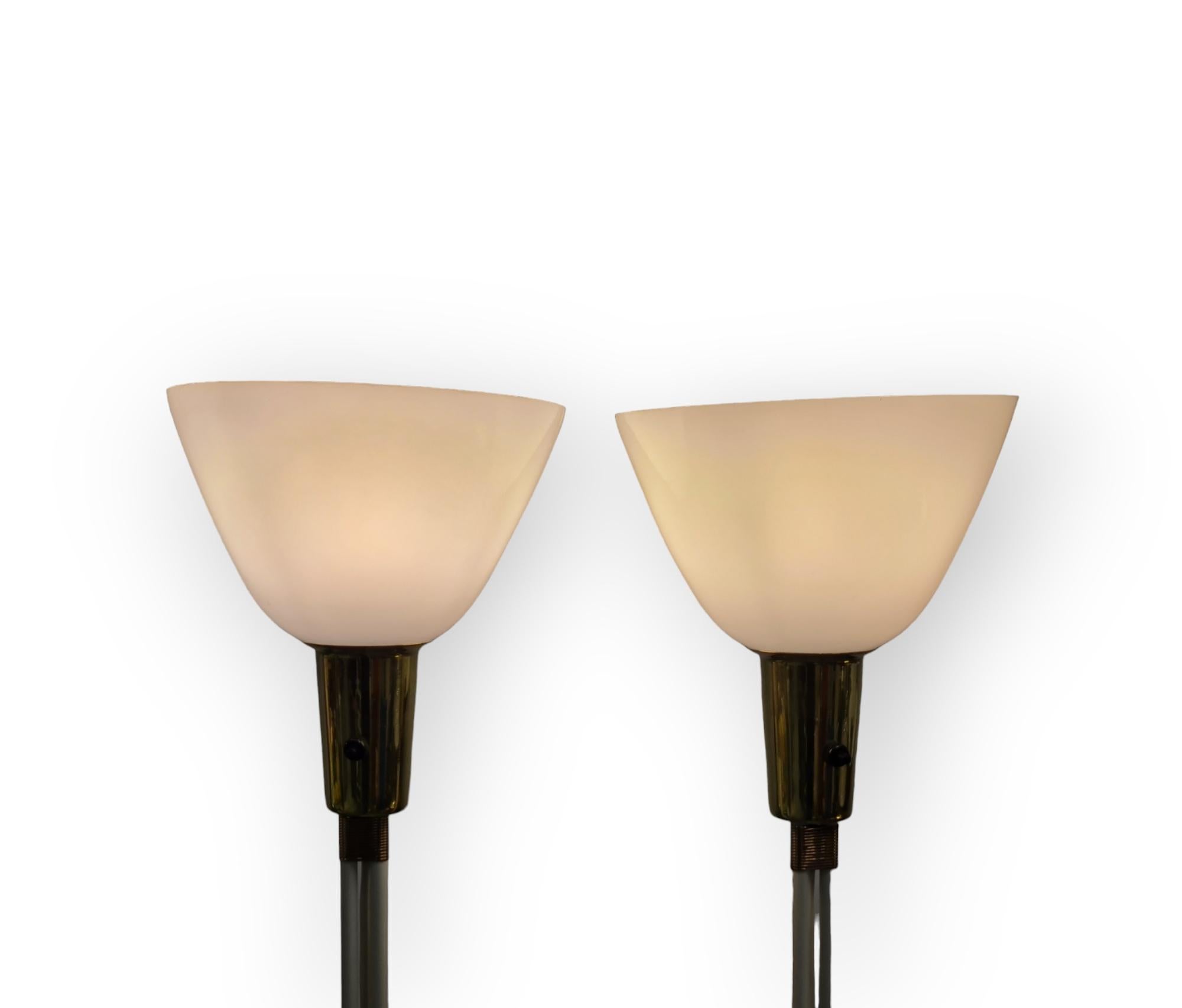 Pair of Lisa Johansson-Papé floor lamps for Orno, model 30-058, 1950s 3